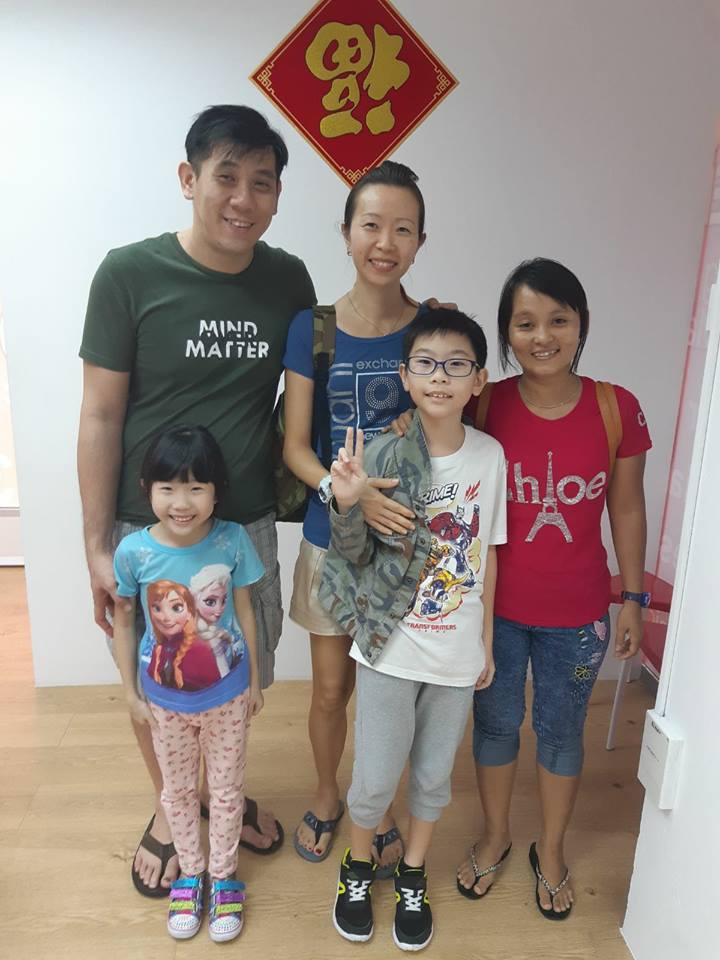 Success Placement Myanmar helper with Happy Family