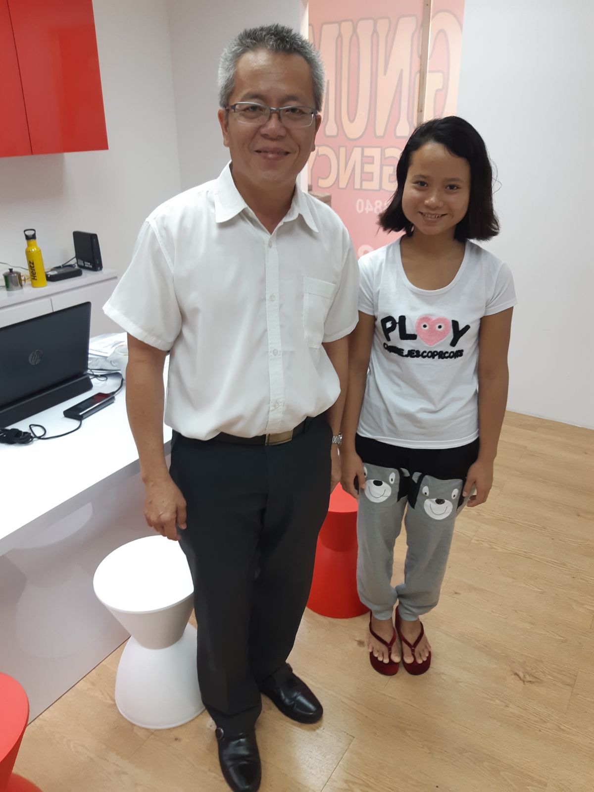 Success Placement Myanmar helper with Handsome Sir on 03 april 2018